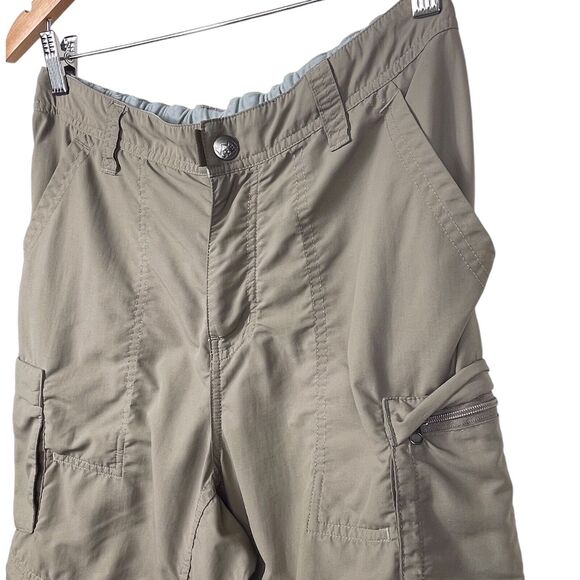 REI Women's Classic Sahara Cargo Pants Size 8 Convertible Shorts Khaki Beige EUC - Picture 8 of 16